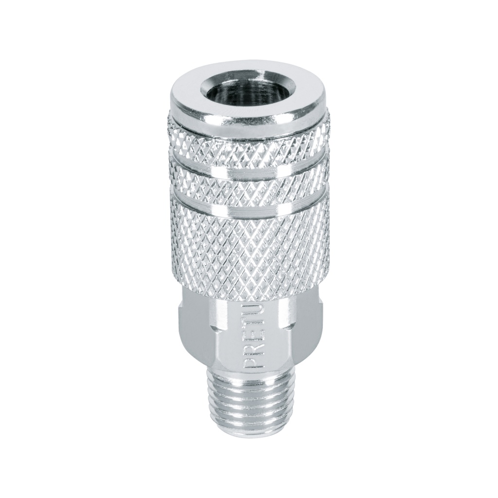 COPLE-MA-1/4P | Cople acero, cuerda 1/4NPT, macho, Pretul