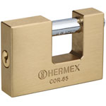 COR-65 | Candado antipalanca, 65mm, cuerpo de latón llave tradicional