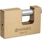 COR-75 | Candado antipalanca, 75mm, cuerpo de latón llave tradicional