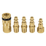 CORAL-5 | Juego de 5 piezas, coples y conectores rápidos de latón