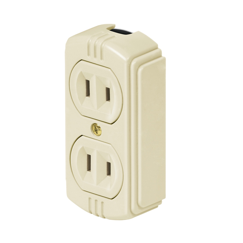 COSO-D | Contacto de sobreponer dúplex sin tierra, Volteck