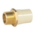 CPVC-653 | Adaptador macho de CPVC 1' con inserto metálico, Foset