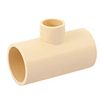 CPVC-725 | Tee reducida central de CPVC 1' x 1' x 1/2', Foset