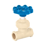 CPVC-GL-1/2 | Válvula globo de CPVC 1/2' maneral volante, Foset