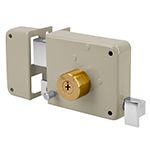 CS-85I | Cerradura sobreponer izq instala-fácil, llave tetra, caja