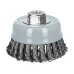 CT-610MR | Carda copa 4' alambre trenzado fino, Multi-rosca, Truper