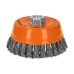 CT-612 | Carda copa 5' alambre trenzado fino, eje 5/8'-11, Truper