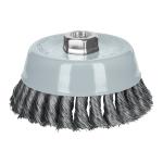 CT-612MR | Carda copa 5' alambre trenzado fino, Multi-rosca, Truper