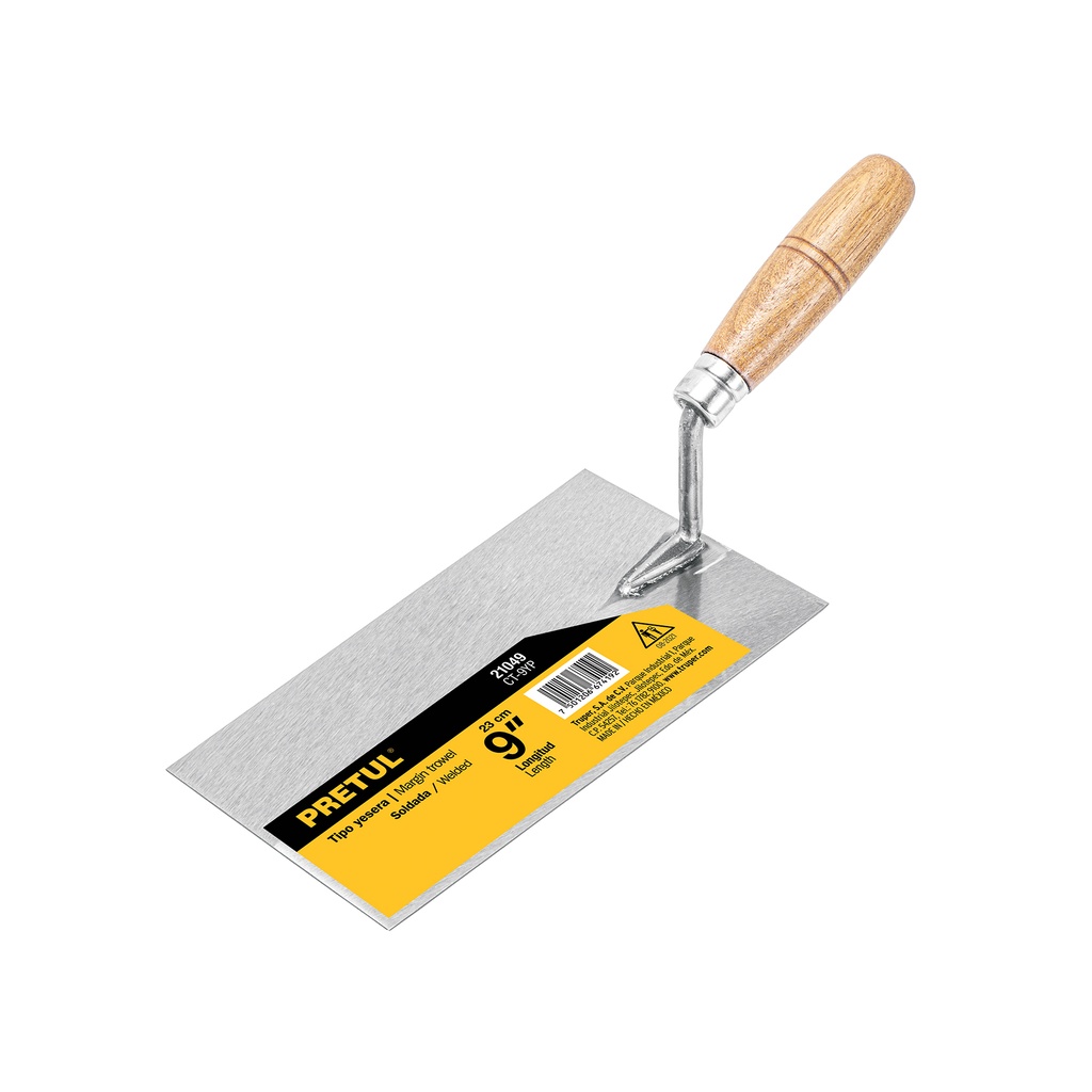 CT-9YP | Cuchara para albañil 9' yesera, Pretul