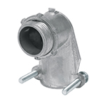 CTF-1C | Conector curvo 1' para tubo flexible metálico, Volteck