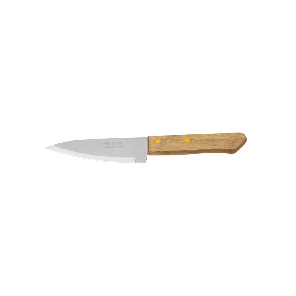 CUCH-M51 | Cuchillo de chef 5' mango de madera, Pretul