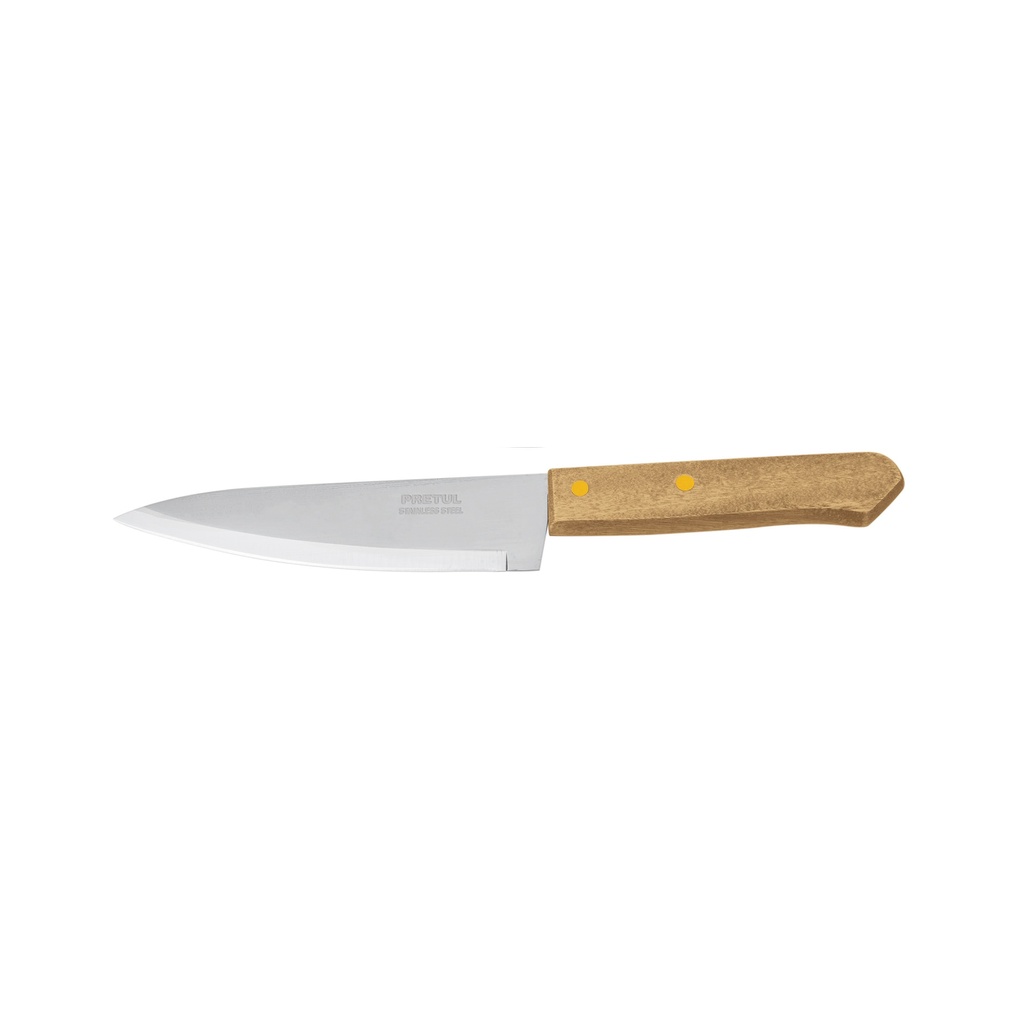 CUCH-M61 | Cuchillo de chef 6' mango de madera, Pretul