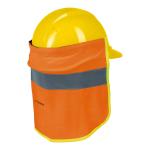 CUNU-N | Cubrenuca para casco, naranja con reflejante, Truper