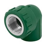 CV-502 | Codo 90° PPR de 3/4' hembra con inserto metálico, Foset