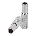 D-1212-ML | Dado largo de 12 mm, 6 puntas, cuadro 1/2', Truper