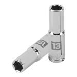 D-1213-ML | Dado largo de 13 mm, 6 puntas, cuadro 1/2', Truper