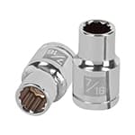 D-1214 | Dado de 7/16', 12 puntas, cuadro 1/2', Truper