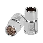 D-1216 | Dado de 1/2', 12 puntas, cuadro 1/2', Truper