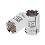 D-1219-M | Dado de 19 mm, 6 puntas, cuadro 1/2', Truper