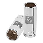 D-1228-HL | Dado largo de 7/8', 6 puntas, cuadro 1/2', Truper