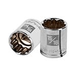 D-1230 | Dado de 15/16', 12 puntas, cuadro 1/2', Truper