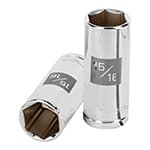 D-1230-HL | Dado largo de 15/16', 6 puntas, cuadro 1/2', Truper