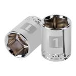 D-1232-H | Dado de 1', 6 puntas, cuadro 1/2', Truper