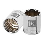 D-1234 | Dado de 1-1/16', 12 puntas, cuadro 1/2', Truper