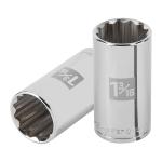 D-1238-EL | Dado largo de 1-3/16' 12 puntas, cuadro 1/2', Truper