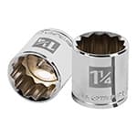 D-1240 | Dado de 1-1/4', 12 puntas, cuadro 1/2', Truper