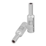 D-1404-LM | Dado largo de 4 mm, 6 puntas, cuadro 1/4', Truper