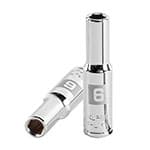 D-1406-LM | Dado largo de 6 mm, 6 puntas, cuadro 1/4', Truper