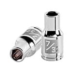 D-1407 | Dado de 7/32', 6 puntas, cuadro 1/4', Truper