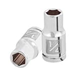 D-1408 | Dado de 1/4', 6 puntas, cuadro 1/4', Truper