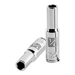 D-1408-L | Dado largo de 1/4', 6 puntas, cuadro 1/4', Truper