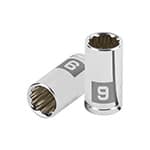 D-1409-BM | Dado de 9 mm, 12 puntas, cuadro 1/4', Truper