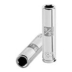 D-1409-L | Dado largo de 9/32', 6 puntas, cuadro 1/4', Truper