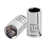 D-1410-M | Dado de 10 mm, 6 puntas, cuadro 1/4', Truper