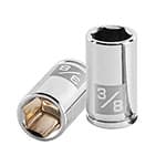 D-1412 | Dado de 3/8', 6 puntas, cuadro 1/4', Truper