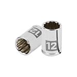 D-1412-BM | Dado de 12 mm, 12 puntas, cuadro 1/4', Truper