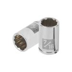 D-1414-B | Dado de 7/16', 12 puntas, cuadro 1/4', Truper