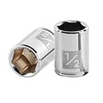 D-1416 | Dado de 1/2', 6 puntas, cuadro 1/4', Truper