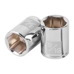 D-1418 | Dado de 9/16', 6 puntas, cuadro 1/4', Truper