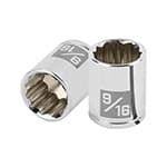 D-1418-B | Dado de 9/16', 12 puntas, cuadro 1/4', Truper