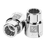 D-3424 | Dado de 3/4', 12 puntas, cuadro 3/4', Truper