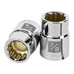 D-3428 | Dado de 7/8', 12 puntas, cuadro 3/4', Truper