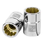 D-3430 | Dado de 15/16', 12 puntas, cuadro 3/4', Truper