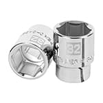 D-3432-M | Dado de 32 mm, 6 puntas, cuadro 3/4', Truper