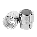 D-3438-M | Dado de 38 mm, 6 puntas, cuadro 3/4', Truper