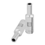 D-3806-HM-L | Dado largo de 6 mm, 6 puntas, cuadro 3/8', Truper